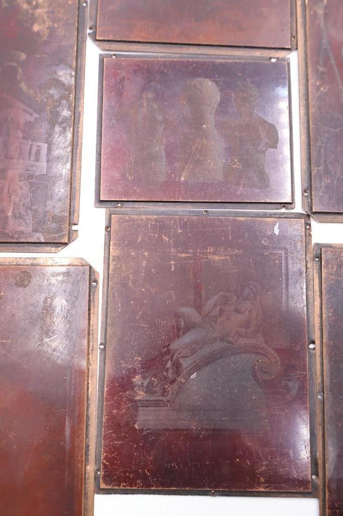 Collection of Antique Copperplate Etchings & Printing Plates - 7