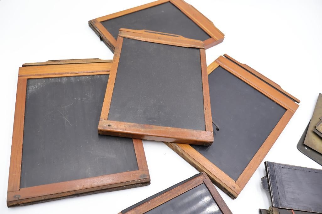 Antique Photography Darkroom Equipment & Plate Holders Collection - 12