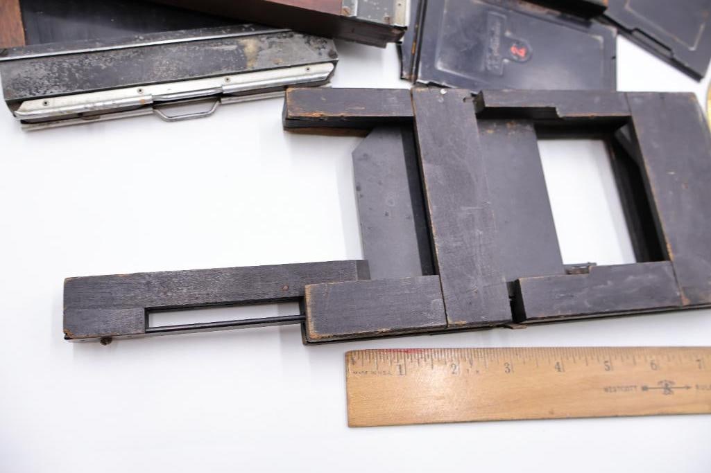 Antique Photography Darkroom Equipment & Plate Holders Collection - 3