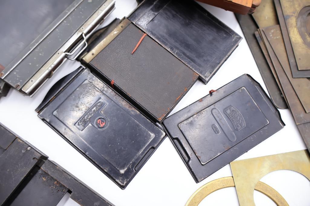 Antique Photography Darkroom Equipment & Plate Holders Collection - 5