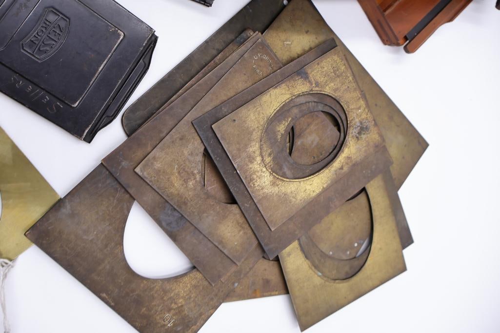 Antique Photography Darkroom Equipment & Plate Holders Collection - 9