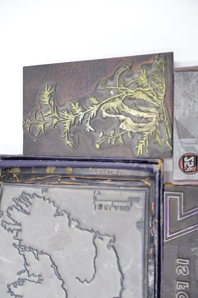 Vintage Printing Plates, Engraving Blocks & Letterpress Advertising Cuts - 10
