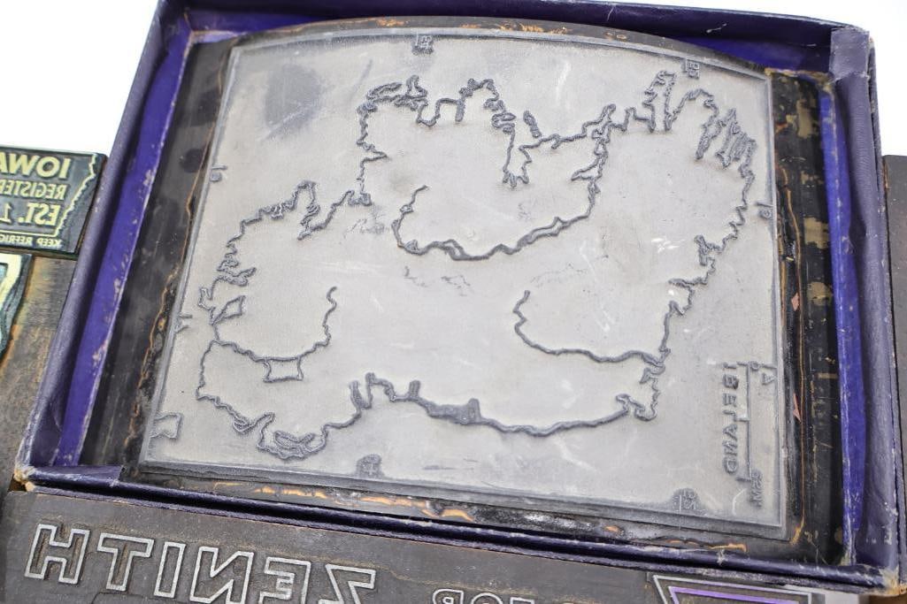 Vintage Printing Plates, Engraving Blocks & Letterpress Advertising Cuts - 11
