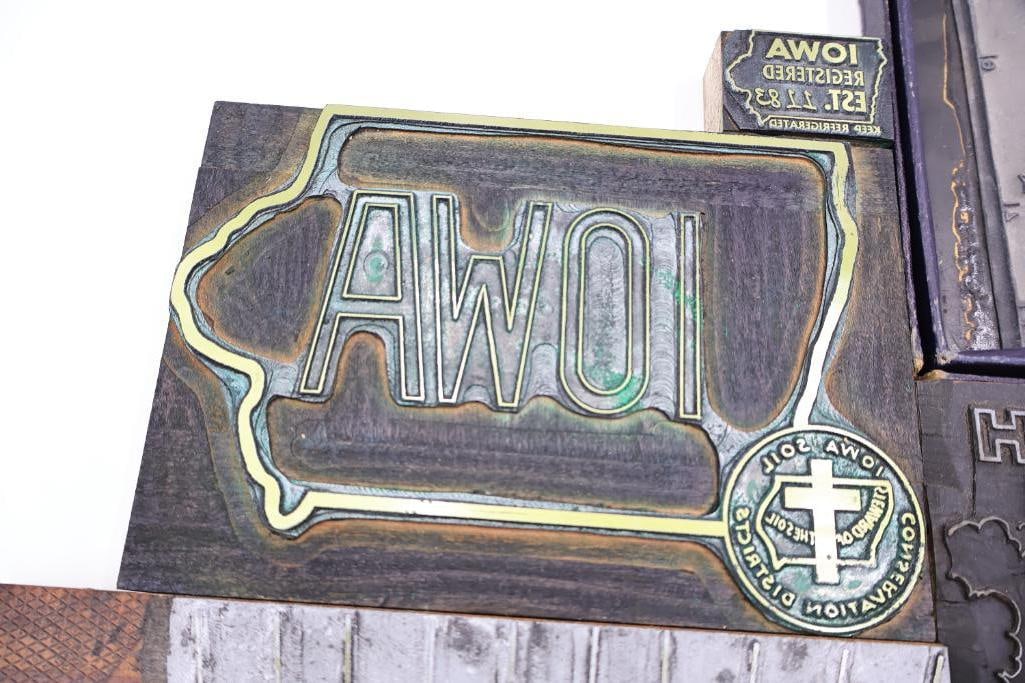 Vintage Printing Plates, Engraving Blocks & Letterpress Advertising Cuts - 12