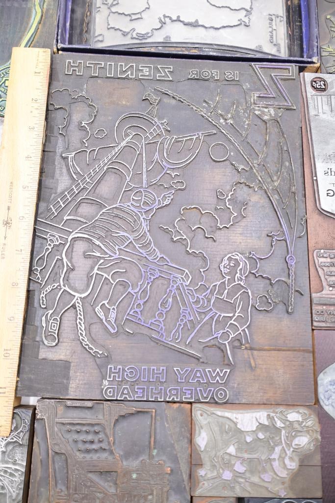 Vintage Printing Plates, Engraving Blocks & Letterpress Advertising Cuts - 8