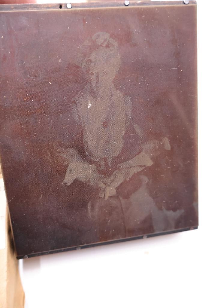 Archive of Vintage Printing Plates, Copper Etchings & Cataloged Printing Blocks - 4