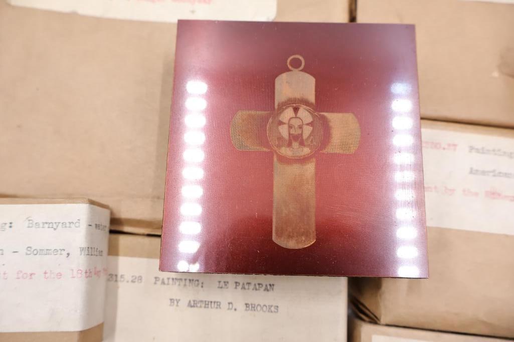 Archive of Vintage Printing Plates, Copper Etchings & Cataloged Printing Blocks - 7