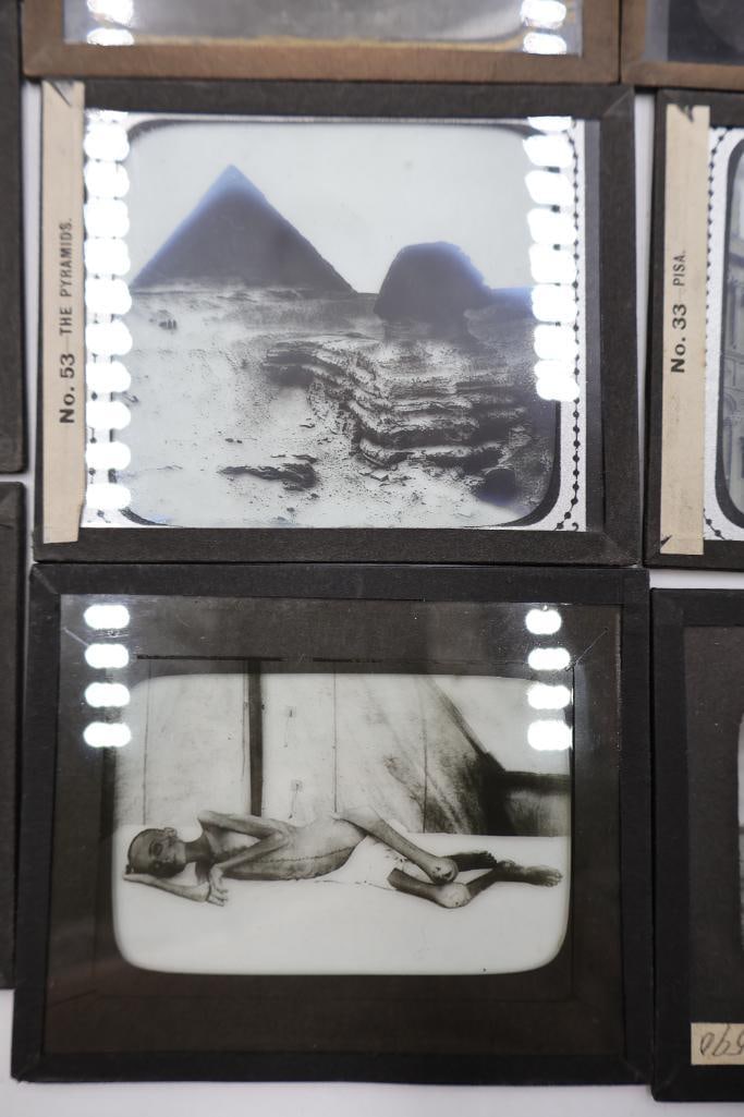 Large Collection of Antique Glass Lantern Slides & Photographic Transparencies - 11