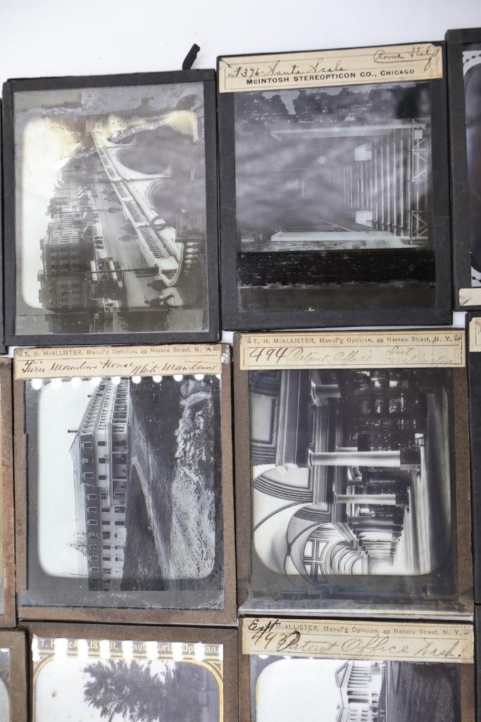 Large Collection of Antique Glass Lantern Slides & Photographic Transparencies - 15