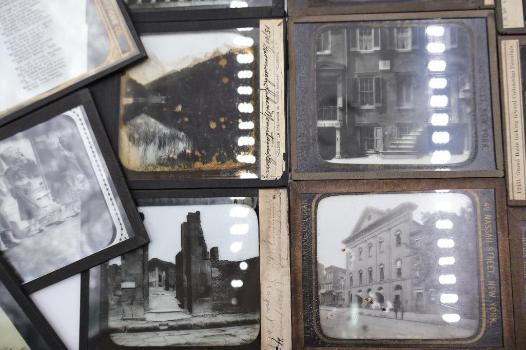 Large Collection of Antique Glass Lantern Slides & Photographic Transparencies - 17