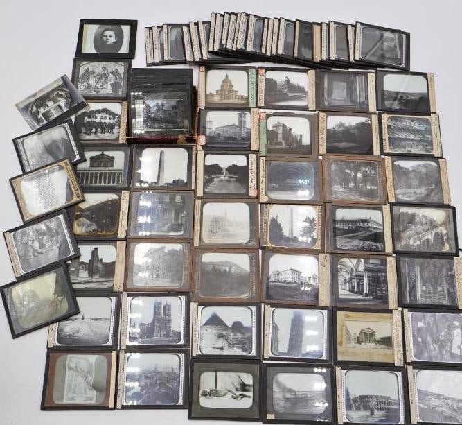 Large Collection of Antique Glass Lantern Slides & Photographic Transparencies (1 of 20)