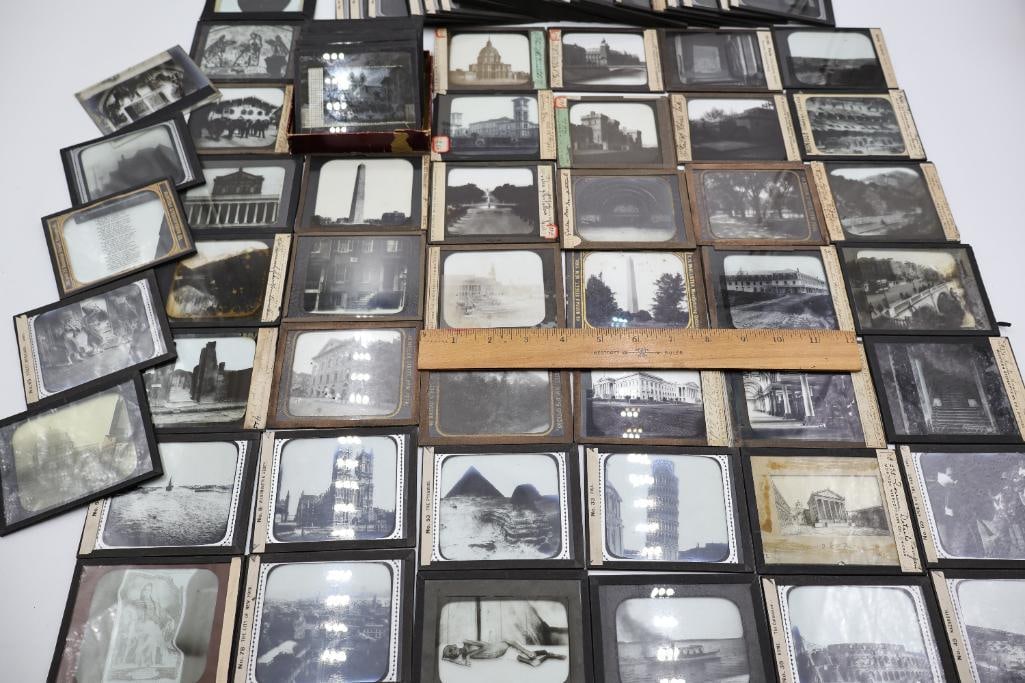 Large Collection of Antique Glass Lantern Slides & Photographic Transparencies - 3