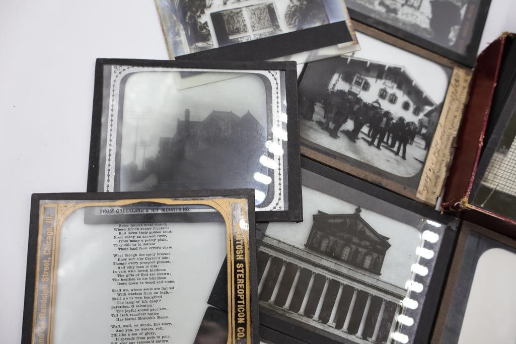 Large Collection of Antique Glass Lantern Slides & Photographic Transparencies - 5