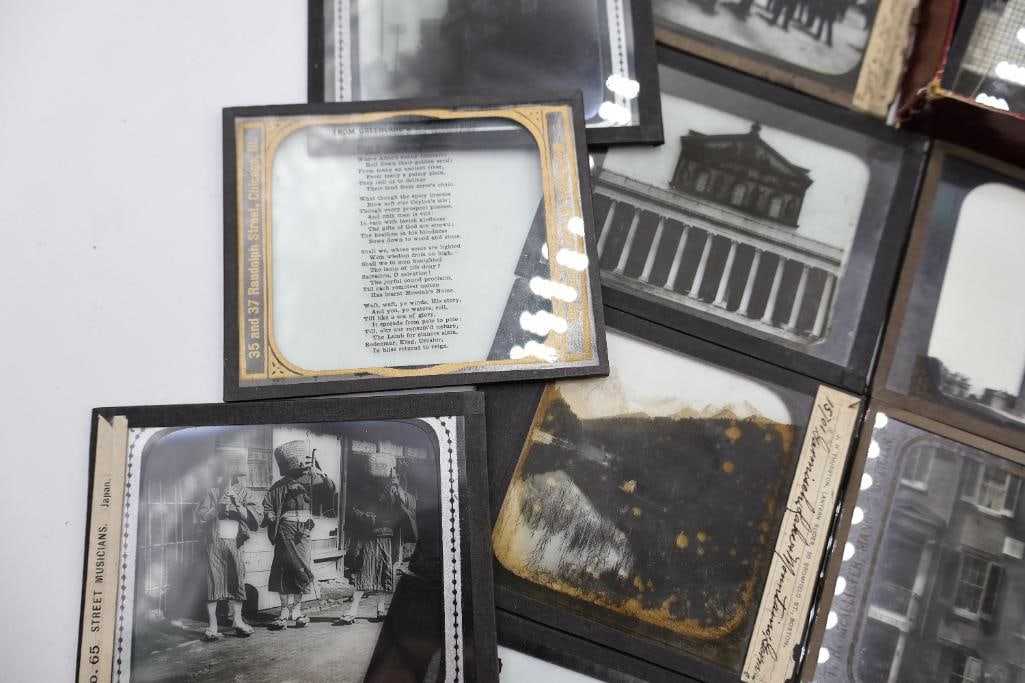 Large Collection of Antique Glass Lantern Slides & Photographic Transparencies - 6