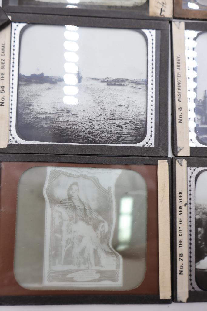 Large Collection of Antique Glass Lantern Slides & Photographic Transparencies - 9