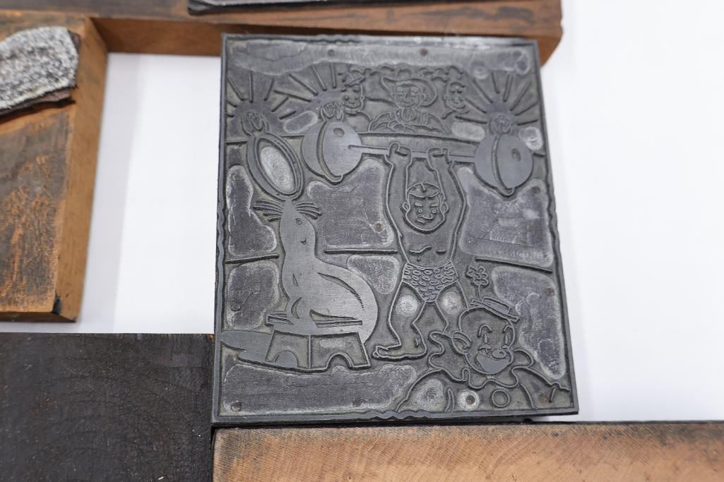 Oversized Vintage Letterpress Blocks & Printing Plates Collection - 13