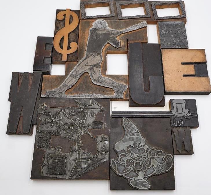 Oversized Vintage Letterpress Blocks & Printing Plates Collection (1 of 13)