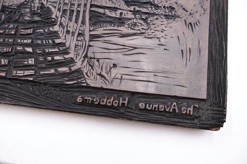 Collection of Artistic Woodcut Printing Blocks & Decorative Engraving Plates - 3