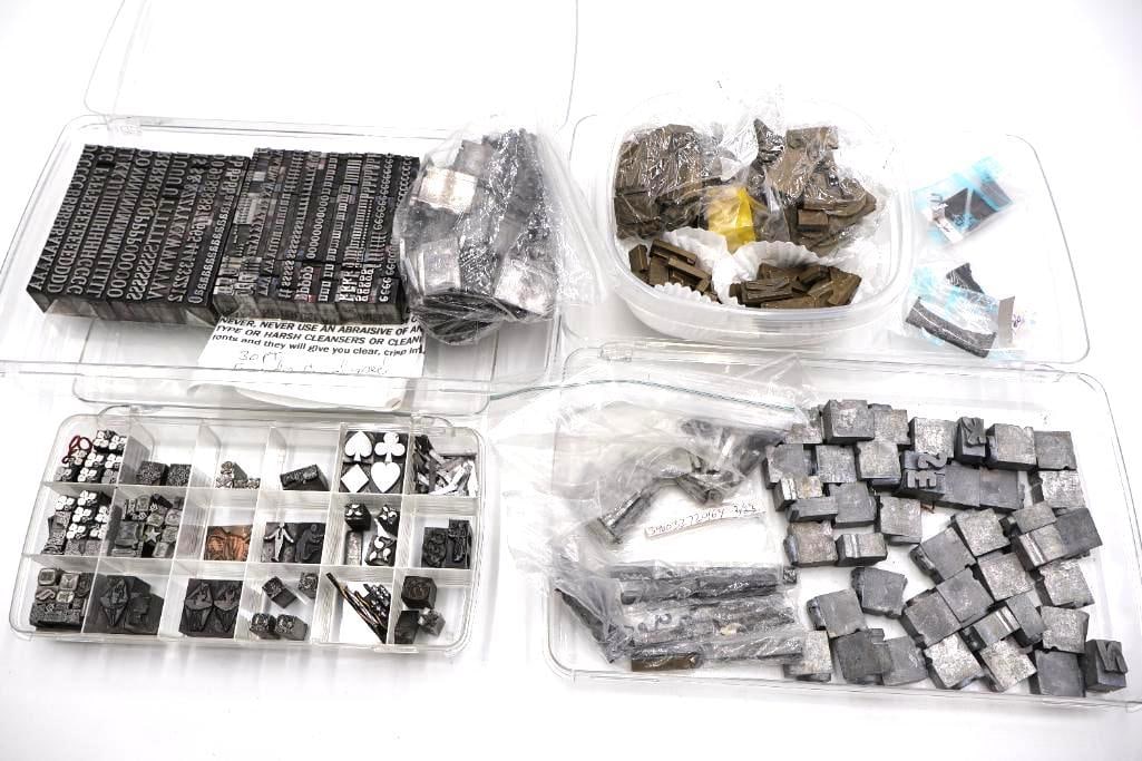Vintage Printers Type, Letterpress Blocks & Metal Type Collection (1 of 12)