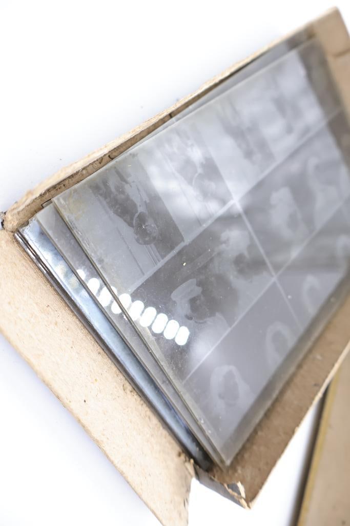 Antique Blue Label Dry Plate Glass Negatives & Cemetery Scene Collection - 10