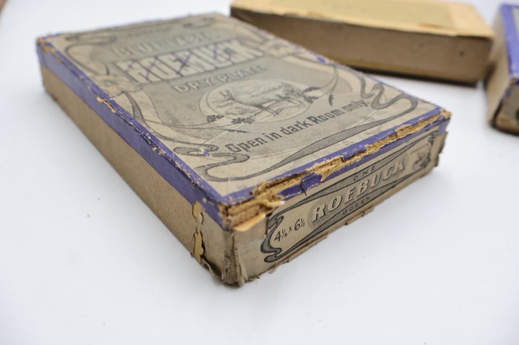 Antique Blue Label Dry Plate Glass Negatives & Cemetery Scene Collection - 11