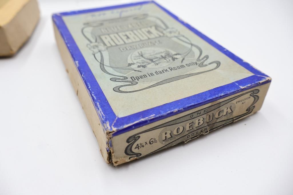 Antique Blue Label Dry Plate Glass Negatives & Cemetery Scene Collection - 12