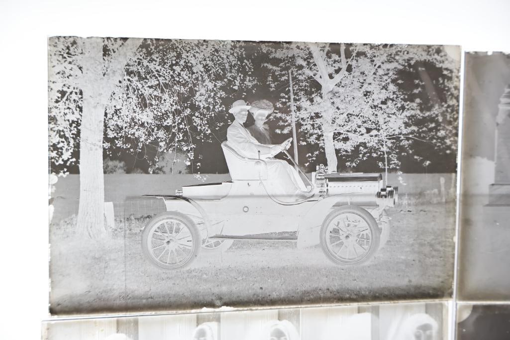 Antique Blue Label Dry Plate Glass Negatives & Cemetery Scene Collection - 8