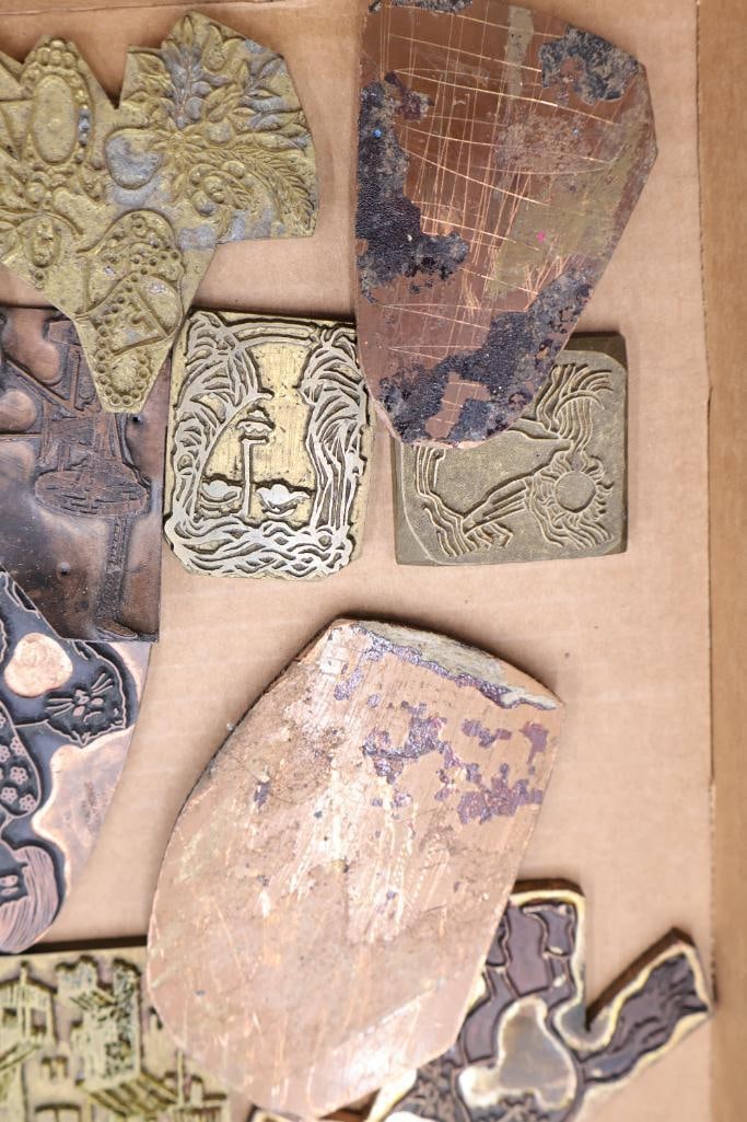 Vintage Printing Blocks and Advertising Letterpress Cuts Collection - 13