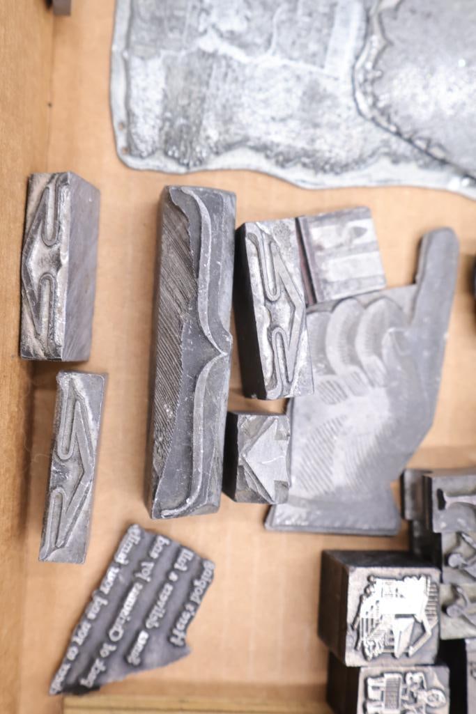 Vintage Printing Blocks and Advertising Letterpress Cuts Collection - 16