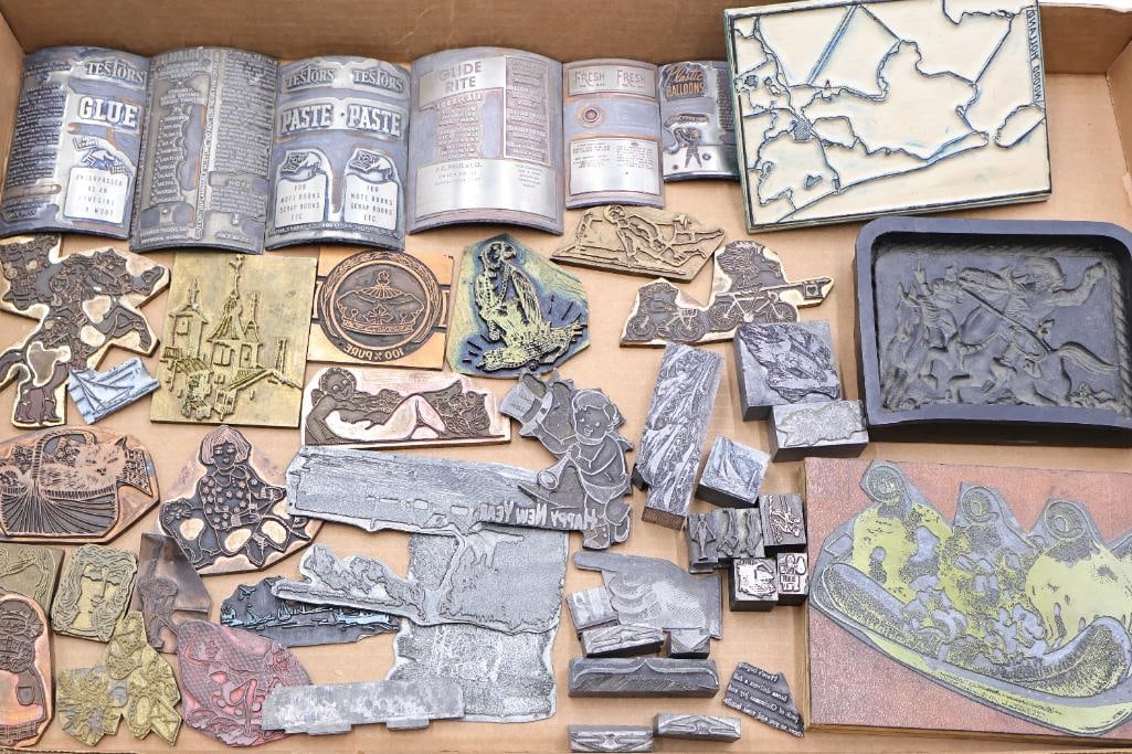 Vintage Printing Blocks and Advertising Letterpress Cuts Collection (1 of 20)