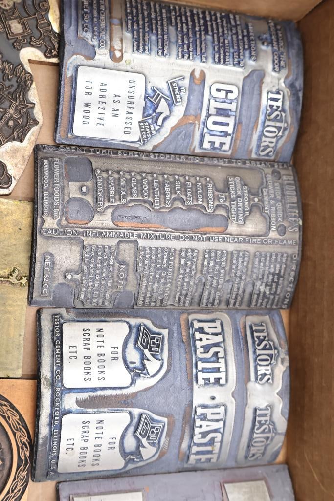 Vintage Printing Blocks and Advertising Letterpress Cuts Collection - 20