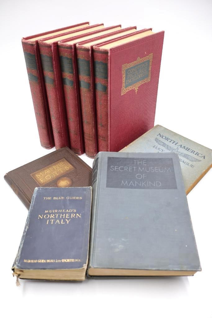 Collection of 9 Vintage Books: Antique Travel Guides (1 of 20)