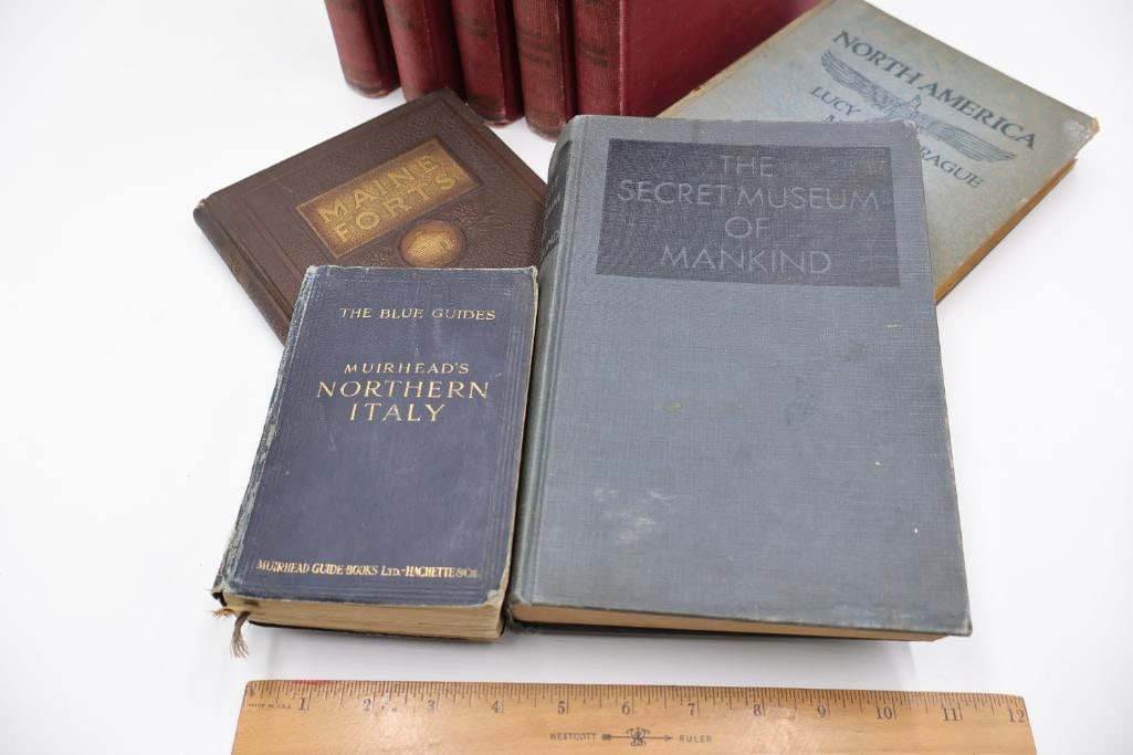 Collection of 9 Vintage Books: Antique Travel Guides - 2