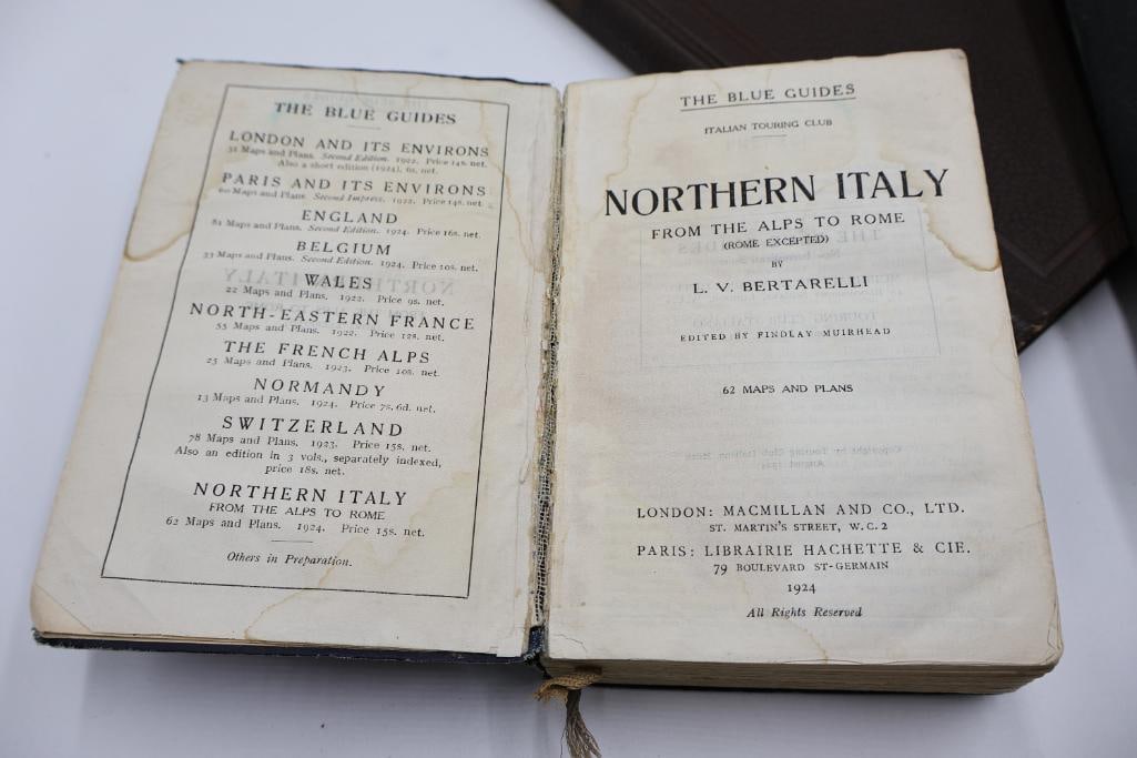 Collection of 9 Vintage Books: Antique Travel Guides - 5
