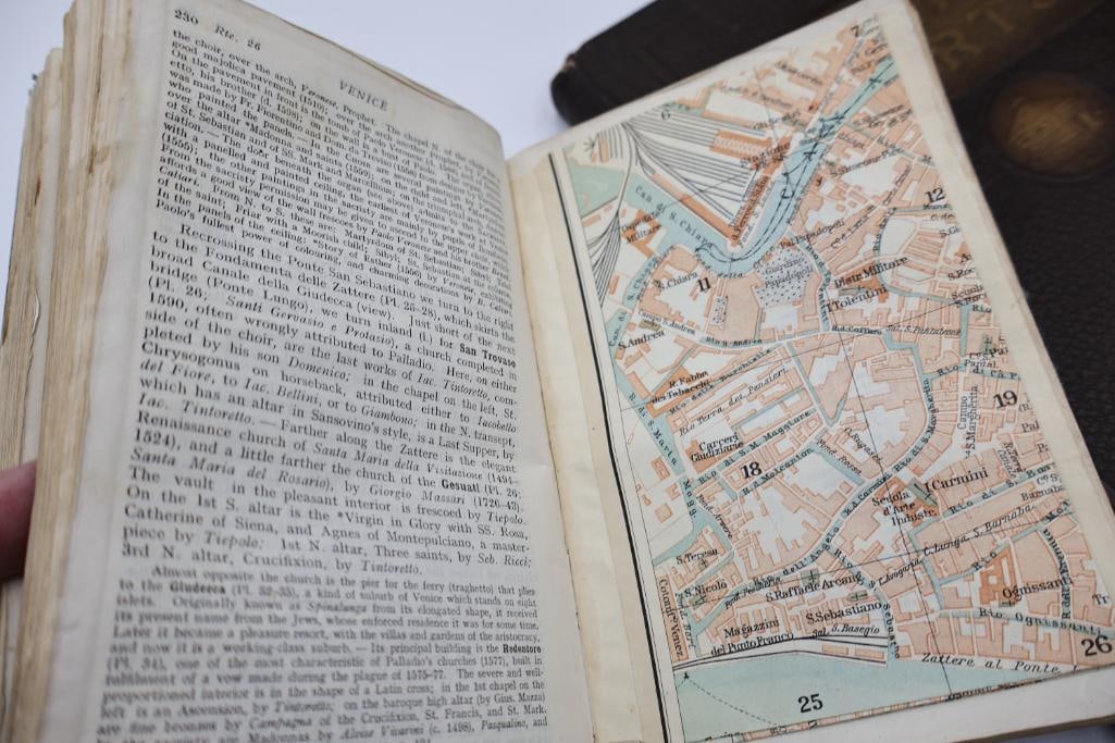 Collection of 9 Vintage Books: Antique Travel Guides - 9