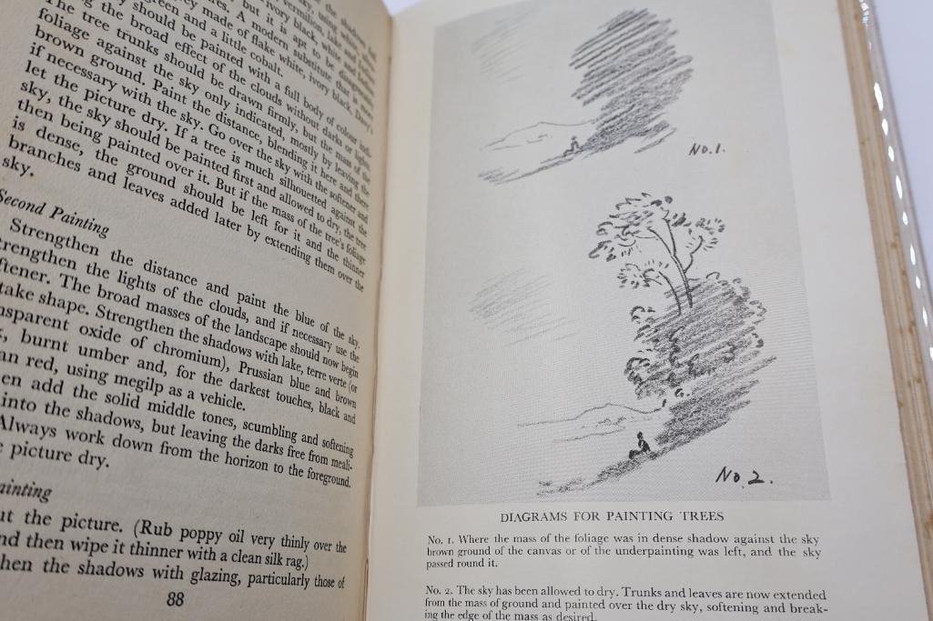 Collection features four vintage art and craft-related books - 7