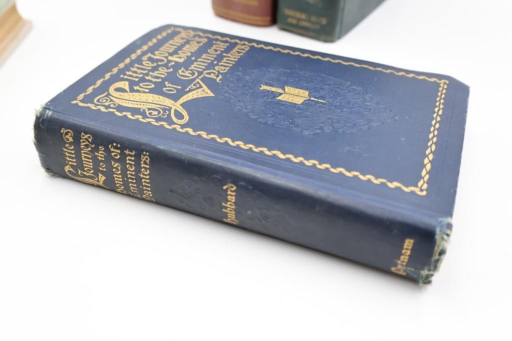 Collection features four vintage art and craft-related books - 9