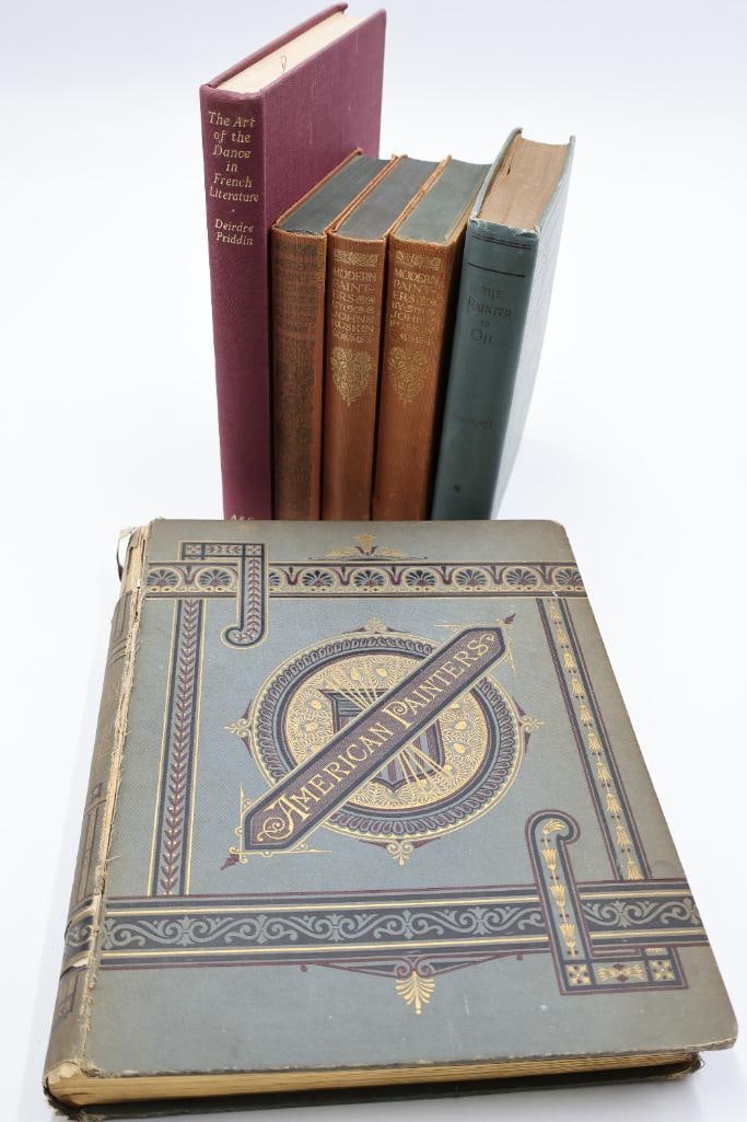 Collection of Antique and Vintage Art Books: Fine art, painting, and literature. American painters, the art of dance, the painter in Oil and more.