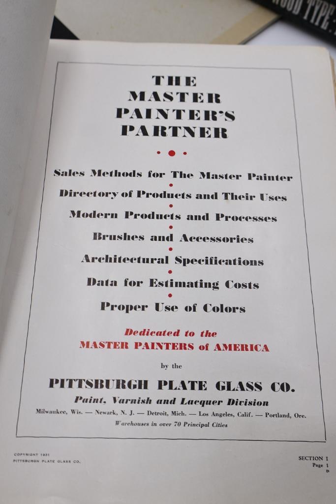 Vintage and antique books focused on design, printing, painting, and advertising - 11