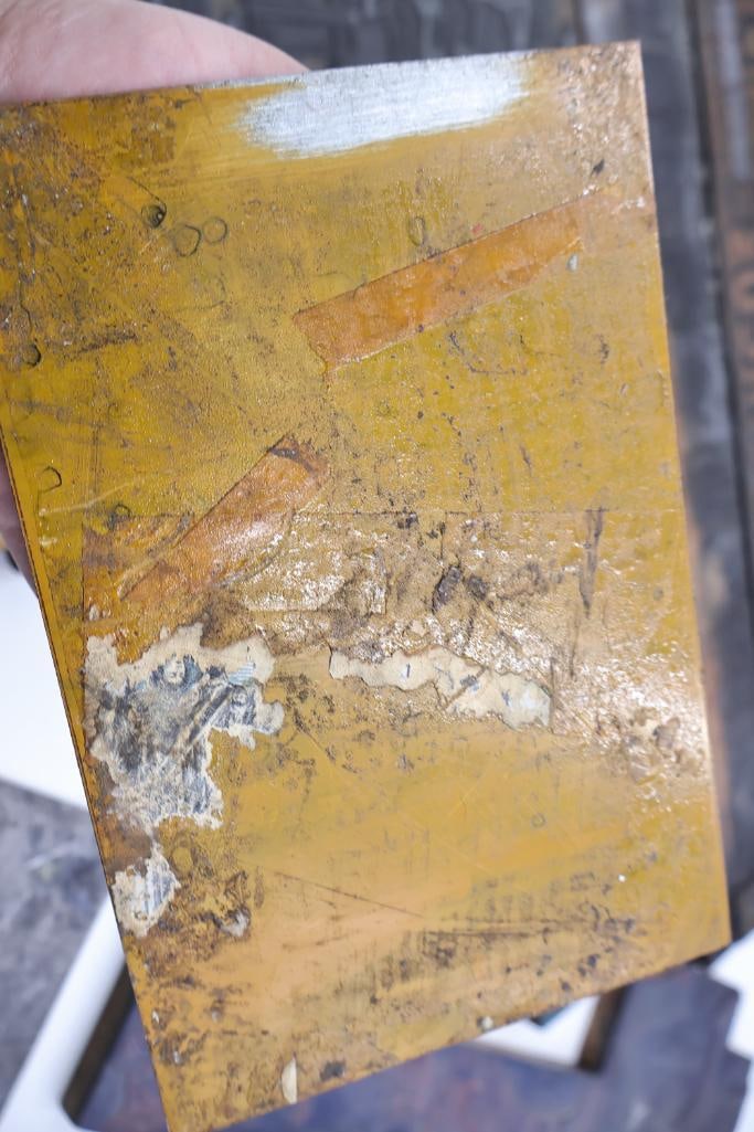 Lot of Antique Circus & Carnival Printing Blocks Wood Type, Copper & Lead Printing Plates - 6