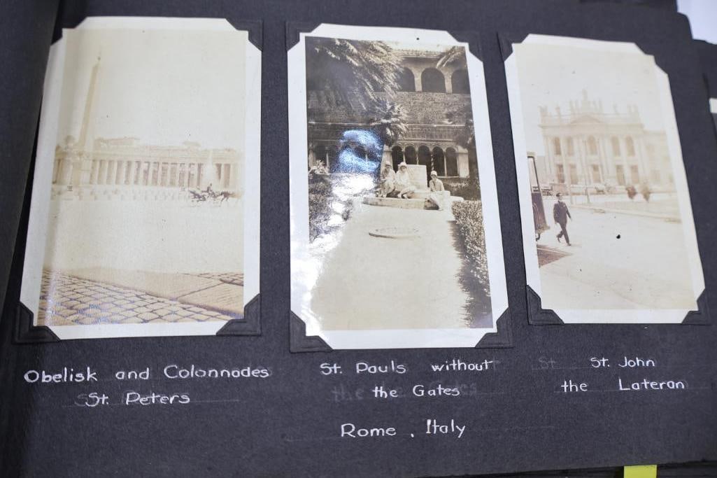 Vintage European Travel Photograph Albums Featuring Paris, Ocean Liner & Family Snapshots - 10