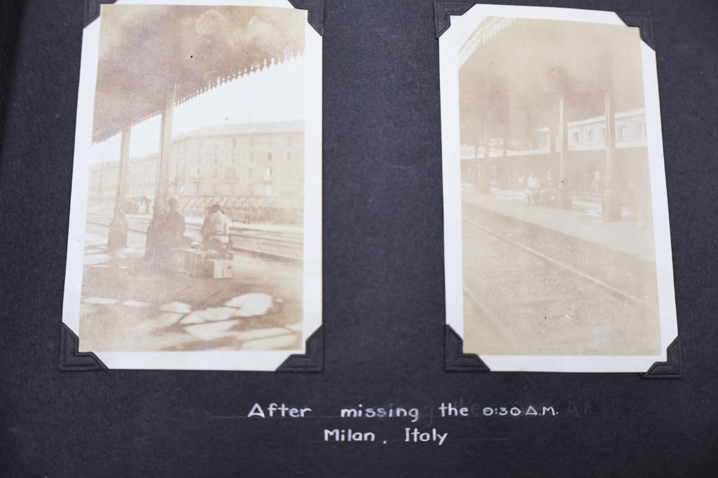 Vintage European Travel Photograph Albums Featuring Paris, Ocean Liner & Family Snapshots - 12
