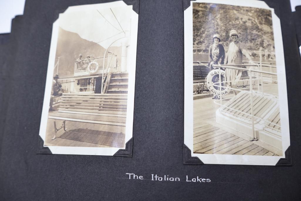 Vintage European Travel Photograph Albums Featuring Paris, Ocean Liner & Family Snapshots - 13