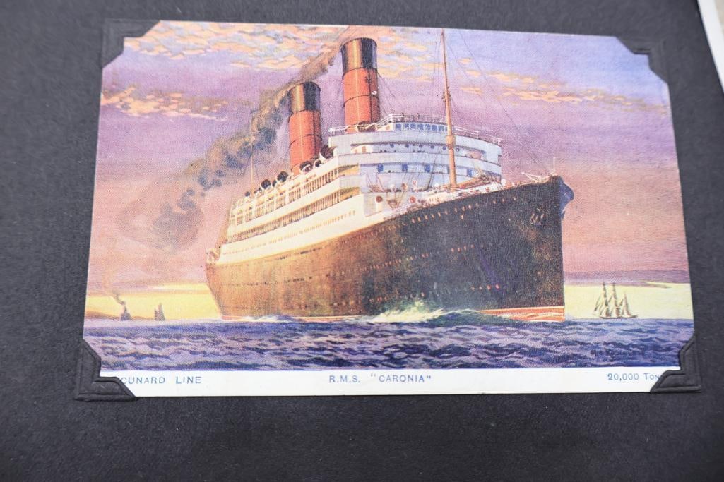Vintage European Travel Photograph Albums Featuring Paris, Ocean Liner & Family Snapshots - 16
