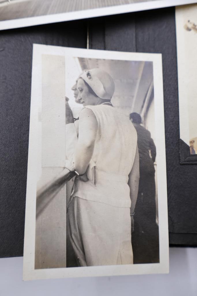 Vintage European Travel Photograph Albums Featuring Paris, Ocean Liner & Family Snapshots - 19