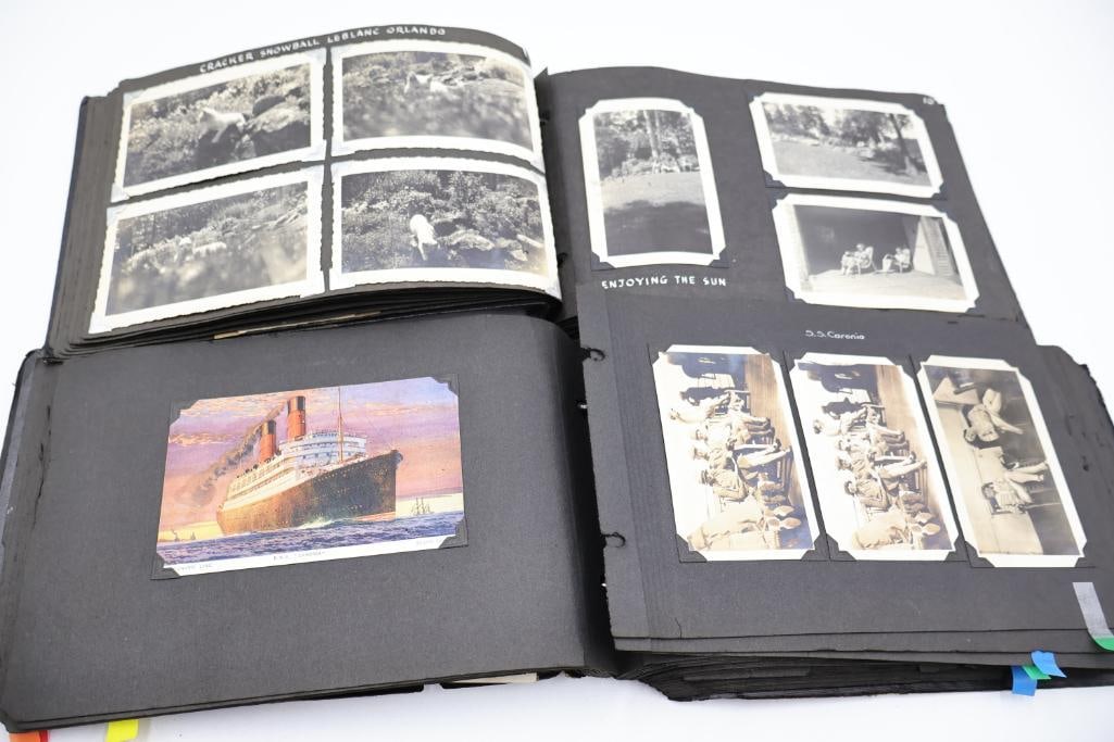 Vintage European Travel Photograph Albums Featuring Paris, Ocean Liner & Family Snapshots (1 of 20)