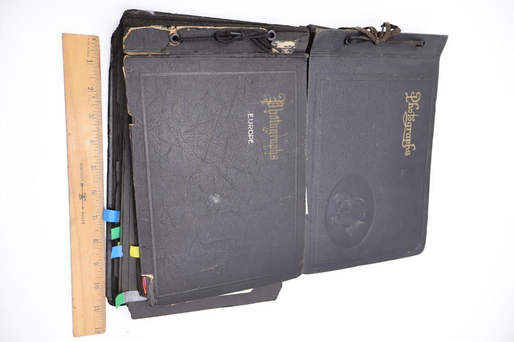 Vintage European Travel Photograph Albums Featuring Paris, Ocean Liner & Family Snapshots - 2