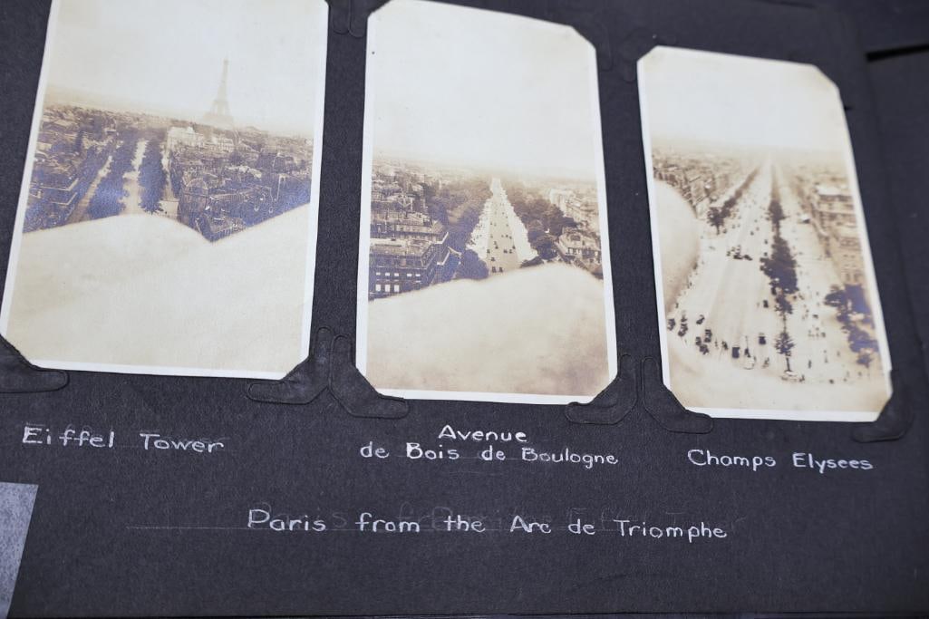 Vintage European Travel Photograph Albums Featuring Paris, Ocean Liner & Family Snapshots - 4