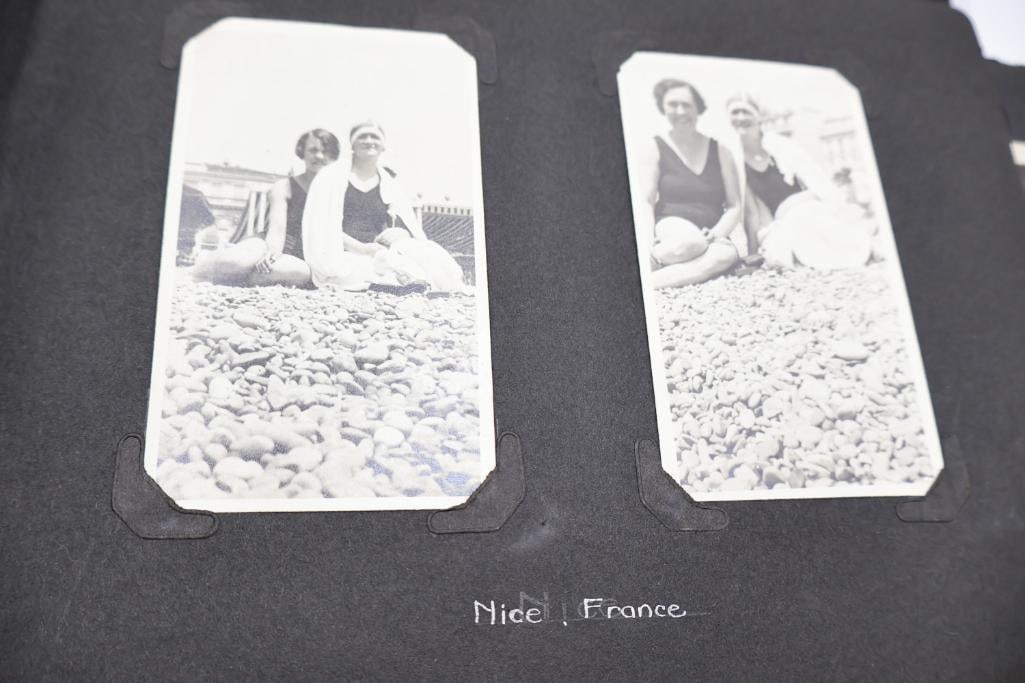 Vintage European Travel Photograph Albums Featuring Paris, Ocean Liner & Family Snapshots - 5