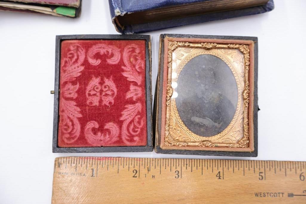 Lot of Antique 19th & Early 20th Century Photo Albums & Daguerreotype/Tintype Case - 10